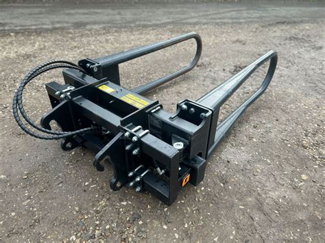 skid steer square bale squeeze|used bale grabber for sale.